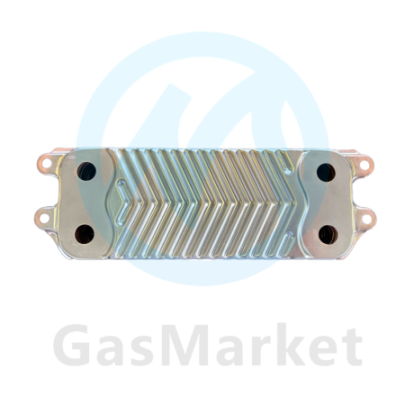 Теплообменник пластинчатый (вторичный)  19 пластин для котлов Vaillant/Protherm    0020038572