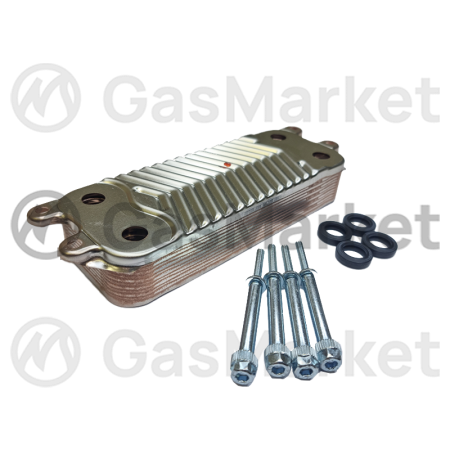 Теплообменник пластинчатый (вторичный)  12 пластин для котлов Protherm Gepard/Panther   0020059452