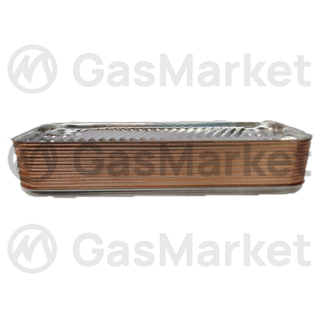 Теплообменник пластинчатый (вторичный) ГВС 10 пластин для котлов BAXI Eco Classic   63041310091P