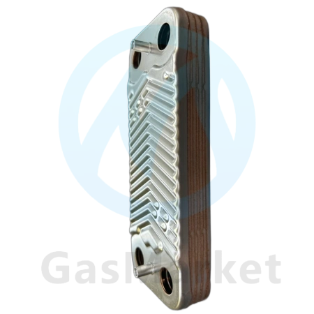 Теплообменник пластинчатый (вторичный) ГВС 8 пластин для котлов Kiturami WA.3 13   S289900080