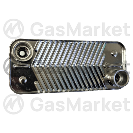 Теплообменник пластинчатый (вторичный)  9 пластин для котлов Navien Deluxe 13-20 кВт  30004993A