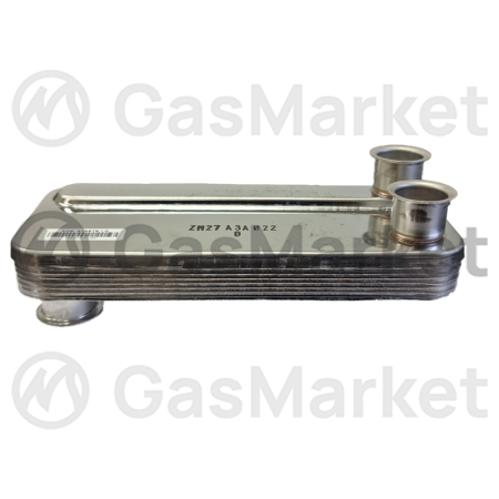 Теплообменник пластинчатый (вторичный)  9 пластин для котлов Navien Deluxe 13-20 кВт  30004993A