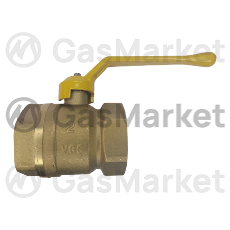 Кран шаровой VGS 11Б27П латунь 2" гайка-гайка ручка