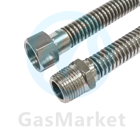 Подводка газовая 3/4" гайка-штуцер 1m 