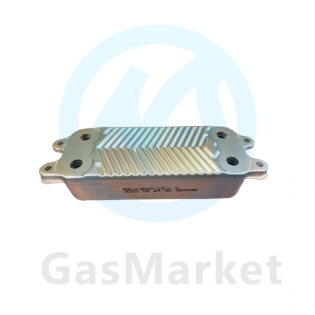 Теплообменник пластинчатый (вторичный)  19 пластин для котлов Vaillant/Protherm    0020038572.A