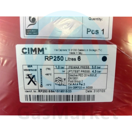 Расширительный бак  6 л для котлов BAXI Eco/Fourtech/Main  (JJJ005693900) 5693900