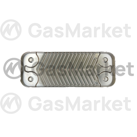 Теплообменник пластинчатый (вторичный)  12 пластин для котлов Buderus Logamax  (7841790) 87186446230